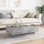 Center table and LED engineered wood in Sonoma gray 90x50x30 cm by , Coffee table - Ref: Foro24-847523, Price: 157,99 €, Disc...