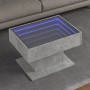 Mesa de centro y LED madera ingeniería gris hormigón 70x50x45cm de , Mesas de centro - Ref: Foro24-847535, Precio: 138,63 €, ...