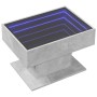 Mesa de centro y LED madera ingeniería gris hormigón 70x50x45cm de , Mesas de centro - Ref: Foro24-847535, Precio: 138,63 €, ...