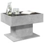 Center table and LED engineered wood in gray concrete 70x50x45cm by , Coffee table - Ref: Foro24-847535, Price: 138,76 €, Dis...