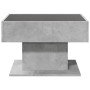 Mesa de centro y LED madera ingeniería gris hormigón 70x50x45cm de , Mesas de centro - Ref: Foro24-847535, Precio: 138,63 €, ...