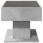 Mesa de centro y LED madera ingeniería gris hormigón 70x50x45cm de , Mesas de centro - Ref: Foro24-847535, Precio: 138,63 €, ...