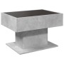 Mesa de centro y LED madera ingeniería gris hormigón 70x50x45cm de , Mesas de centro - Ref: Foro24-847535, Precio: 138,63 €, ...