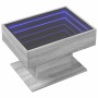 Mesa de centro y LED madera ingeniería gris Sonoma 70x50x45 cm de , Mesas de centro - Ref: Foro24-847537, Precio: 143,36 €, D...