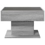 Mesa de centro y LED madera ingeniería gris Sonoma 70x50x45 cm de , Mesas de centro - Ref: Foro24-847537, Precio: 143,36 €, D...