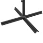 Sombrilla doble con palo de acero negro 600 cm de vidaXL, Sombrillas - Ref: Foro24-312568, Precio: 121,99 €, Descuento: %