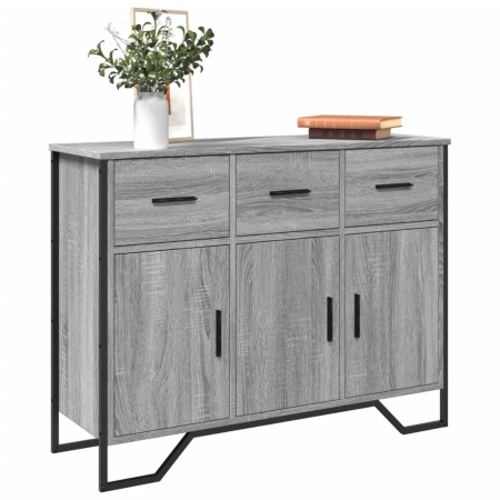 Engineered wood sideboard in Sonoma grey, 97x32.5x74.5 cm by , Sideboards - Ref: Foro24-848562, Price: 126,99 €, Discount: %