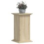 Soportes de plantas madera ingeniería roble Sonoma 33x33x60 cm de , Soportes para macetas - Ref: Foro24-852962, Precio: 52,20...