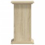 Soportes de plantas madera ingeniería roble Sonoma 33x33x60 cm de , Soportes para macetas - Ref: Foro24-852962, Precio: 52,20...