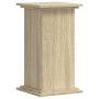 Soportes de plantas madera ingeniería roble Sonoma 33x33x60 cm de , Soportes para macetas - Ref: Foro24-852962, Precio: 52,20...