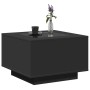 Mesa de centro con luz LED madera ingeniería negra 60x60x40 cm de , Mesas de centro - Ref: Foro24-847568, Precio: 121,76 €, D...