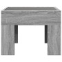 Coffee table with Infinity LED gray Sonoma 40x40x30 cm by , Nightstands - Ref: Foro24-3284075, Price: 71,77 €, Discount: %