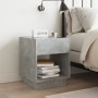 Bedside table with Infinity LED gray concrete 40x40x50 cm by , Nightstands - Ref: Foro24-3284080, Price: 78,03 €, Discount: %