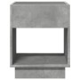 Bedside table with Infinity LED gray concrete 40x40x50 cm by , Nightstands - Ref: Foro24-3284080, Price: 78,03 €, Discount: %