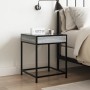 Coffee table with Infinity LED gray Sonoma 40x40x51 cm by , Nightstands - Ref: Foro24-3284094, Price: 75,85 €, Discount: %