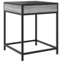 Coffee table with Infinity LED gray Sonoma 40x40x51 cm by , Nightstands - Ref: Foro24-3284094, Price: 75,85 €, Discount: %