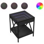 Bedside table with Infinity LED black 40x40x49 cm by , Nightstands - Ref: Foro24-3284096, Price: 75,17 €, Discount: %