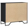 Cómoda madera de ingeniería negro 91x35,5x74,5 cm de , Cajoneras - Ref: Foro24-3295302, Precio: 168,53 €, Descuento: %