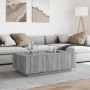 Coffee table with Infinity LED gray Sonoma 116x69x40 cm by , Coffee table - Ref: Foro24-3284061, Price: 236,72 €, Discount: %