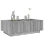 Coffee table with Infinity LED gray Sonoma 116x69x40 cm by , Coffee table - Ref: Foro24-3284061, Price: 236,72 €, Discount: %