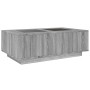 Coffee table with Infinity LED gray Sonoma 116x69x40 cm by , Coffee table - Ref: Foro24-3284061, Price: 236,72 €, Discount: %