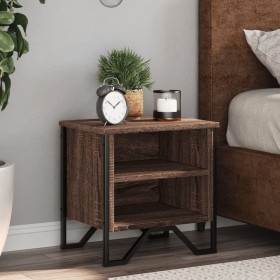 Bedside tables 2 units engineered wood brown oak 40x30x40 cm by , Nightstands - Ref: Foro24-848503, Price: 58,08 €, Discount: %