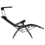 Black Textilene Folding Lounger by vidaXL, Loungers - Ref: Foro24-312467, Price: 87,99 €, Discount: %