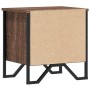 Bedside tables 2 units engineered wood brown oak 40x30x40 cm by , Nightstands - Ref: Foro24-848503, Price: 58,08 €, Discount: %