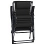 Black Textilene Folding Lounger by vidaXL, Loungers - Ref: Foro24-312467, Price: 87,99 €, Discount: %