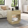 Coffee table with Infinity LED Sonoma oak 40x40x50 cm by , Coffee table - Ref: Foro24-847646, Price: 77,94 €, Discount: %