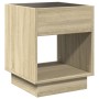 Coffee table with Infinity LED Sonoma oak 40x40x50 cm by , Coffee table - Ref: Foro24-847646, Price: 77,94 €, Discount: %