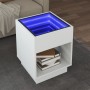 Mesa de centro con Infinity LED blanco 40x40x50 cm de , Mesas de centro - Ref: Foro24-847644, Precio: 80,54 €, Descuento: %