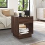 Coffee table with Infinity LED brown oak 40x40x50 cm by , Coffee table - Ref: Foro24-847650, Price: 80,54 €, Discount: %