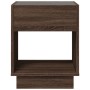 Coffee table with Infinity LED brown oak 40x40x50 cm by , Coffee table - Ref: Foro24-847650, Price: 80,54 €, Discount: %