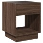 Mesa de centro con Infinity LED marrón roble 40x40x50 cm de , Mesas de centro - Ref: Foro24-847650, Precio: 80,99 €, Descuent...