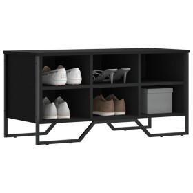 Mueble zapatero madera de ingeniería negro 90x38x45,5 cm de , Zapateros y organizadores de calzado - Ref: Foro24-848639, Prec...