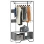 Engineered wood wardrobe in Sonoma grey, 90x50x180 cm. by , Dresser Organizers and Bar Hangers - Ref: Foro24-848672, Price: 1...