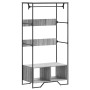 Engineered wood wardrobe in Sonoma grey, 90x50x180 cm. by , Dresser Organizers and Bar Hangers - Ref: Foro24-848672, Price: 1...