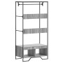 Engineered wood wardrobe in Sonoma grey, 90x50x180 cm. by , Dresser Organizers and Bar Hangers - Ref: Foro24-848672, Price: 1...