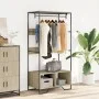 Ingenieurholzschrank Sonoma-Eiche 90x50x180 cm von , Kommoden-Organizer und Bar-Kleiderbügel - Ref: Foro24-848670, Preis: 107...
