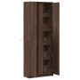 Aparador con LED madera ingeniería marrón roble 74x32,5x200 cm de , Aparadores - Ref: Foro24-3307897, Precio: 207,09 €, Descu...