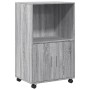 Engineered wood rolling cabinet in Sonoma gray, 55x40x91 cm. by , Sideboards - Ref: Foro24-853187, Price: 69,21 €, Discount: %