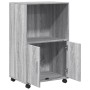 Engineered wood rolling cabinet in Sonoma gray, 55x40x91 cm. by , Sideboards - Ref: Foro24-853187, Price: 69,21 €, Discount: %