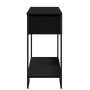 Black engineered wood console table 100x35x74.5 cm by , Side tables - Ref: Foro24-848529, Price: 62,69 €, Discount: %