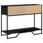 Black engineered wood console table 100x35x74.5 cm by , Side tables - Ref: Foro24-848529, Price: 62,69 €, Discount: %