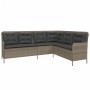 Gartensofa-Set mit Kissen, 2-teilig, aus grauem Kunststoffrattan. von , Gartensets - Ref: Foro24-3262084, Preis: 523,88 €, Ra...