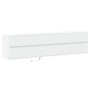 Mueble de TV de pared con LED blanco 180x31x45 cm de , Muebles TV - Ref: Foro24-3307933, Precio: 181,99 €, Descuento: %