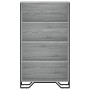 Engineered wood bookshelf in Sonoma gray, 80x31x137.5 cm by , Bookcases and shelves - Ref: Foro24-848632, Price: 91,99 €, Dis...