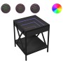 Bedside table with Infinity LED black 40x40x49 cm by , Coffee table - Ref: Foro24-847692, Price: 75,17 €, Discount: %