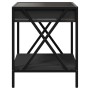 Bedside table with Infinity LED black 40x40x49 cm by , Coffee table - Ref: Foro24-847692, Price: 75,17 €, Discount: %